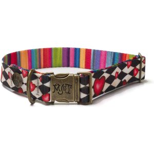 Merry Jane & Thor Looking Glass Polyester Dog Collar, Small: 12 to 17-in neck, 1-in wide