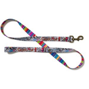 Merry Jane & Thor GangstaMutt Snarls Barkley Polyester Dog Leash, Small: 5-ft long, 5/8-in wide