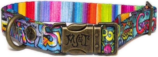 Merry Jane & Thor GangstaMutt Wag Swag Polyester Dog Collar, X-Small: 8.5 to 12-in neck, 5/8-in wide slide 1 of 5