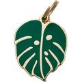 Two Tails Pet Company Monstera Leaf Personalized Dog & Cat ID Tag