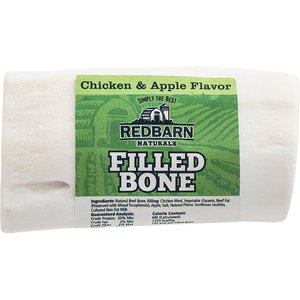 Redbarn Filled Bone Natural Chicken & Apple Flavor Chew Dog Treat, Small, 3.5-oz