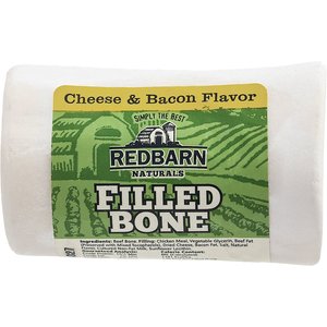 Redbarn Filled Bone Natural Cheese & Bacon Flavor Chew Dog Treat, Small, 3.5-oz