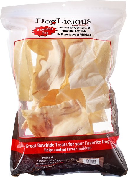 Canine's Choice DogLicious Natural Rawhide Chips Dog Treats, 1-lb bag slide 1 of 2