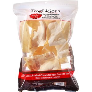 Canine's Choice DogLicious Natural Rawhide Chips Dog Treats, 1-lb bag