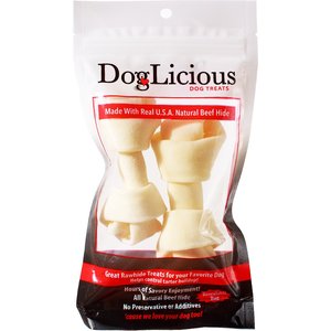 Canine's Choice DogLicious 4 - 5" Bone Rawhide Dog Treats, 2 count