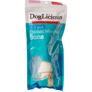 Canine's Choice DogLicious 8 - 9" Chicken Wrapped Bone Rawhide Dog Treat