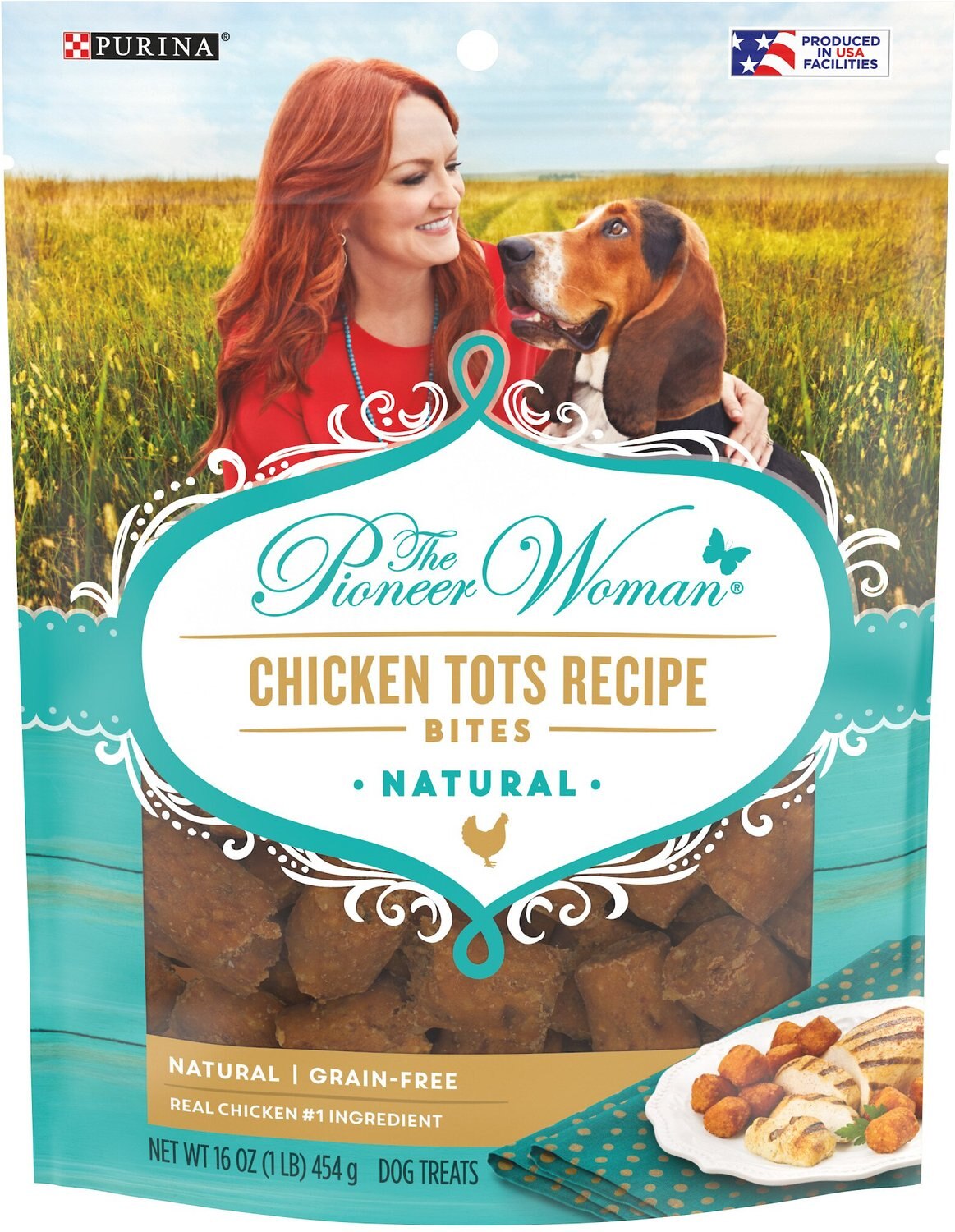 The Pioneer Woman Chicken Tots Recipe Bites Grain Free Dog Treats 16 Oz Pouch Chewy Com