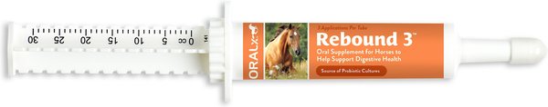 Oralx Rebound 3 Digestive Paste Horse Supplement, 1.2-oz syringe slide 1 of 2