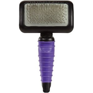 Master Grooming Tools Ergonomic Slicker Pet Brush, Purple, Medium