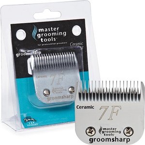 Master Grooming Tools GroomSharp Ceramic Pet Grooming Blade, Size 7F