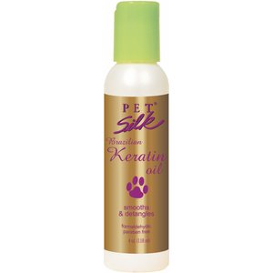 Pet Silk Brazilian Keratin Dog & Cat Oil, 4-oz bottle