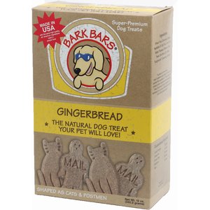 Bark Bars Gingerbread Dog Treats, 12-oz box