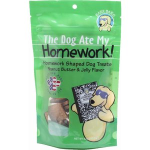 Bark Bars The Dog Ate My Homework Peanut Butter & Jelly Flavor Dog Treats, 4-oz bag