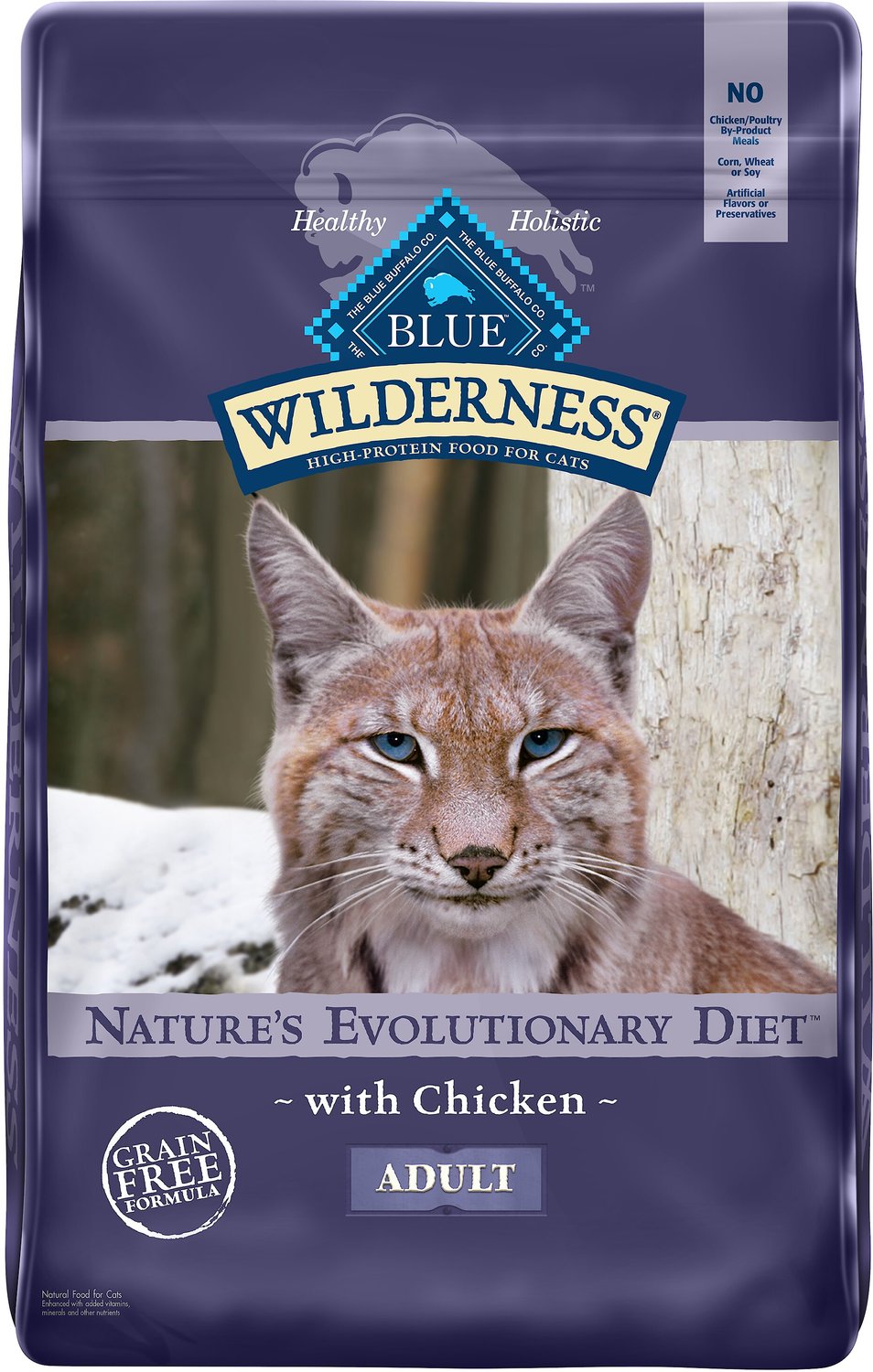 BLUE BUFFALO Wilderness Chicken Recipe Grain-Free Dry Cat Food, 9.5-lb bag  - Chewy.com