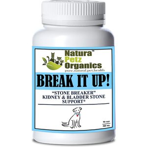 Natura Petz Organics Break It Up! Homeopathic Medicine for Stone Breaking for Dogs, 90 Count