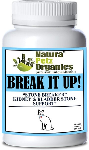 Natura Petz Organics Break It Up! Homeopathic Medicine for Bladder Stones & Kidney Stones for Cats, 90 count slide 1 of 3
