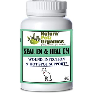 Natura Petz Organics Seal Em & Heal Em Homeopathic Medicine for Wounds for Cats, 90 count