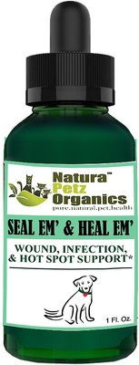 Natura Petz Organics Seal Em & Heal Em Homeopathic Medicine for Wounds for Dogs, 1-oz bottle, slide 1 of 1
