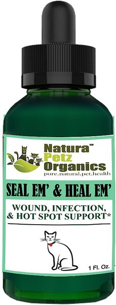 Natura Petz Organics Seal Em & Heal Em Homeopathic Medicine for Wounds for Cats, 1-oz bottle slide 1 of 1