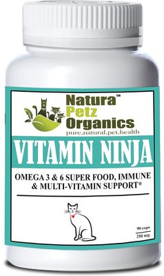 Natura Petz Organics Vitamin Ninja Cat Supplement, 90 count, slide 1 of 1
