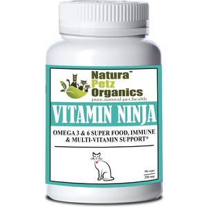 Natura Petz Organics Vitamin Ninja Cat Supplement, 90 count