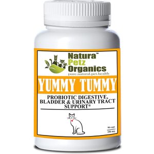 Natura Petz Organics Yummy Tummy Cat Supplement, 90 count