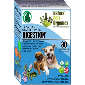 Natura Petz Organics Digestion Starter Pack Dog Supplement, 30 count