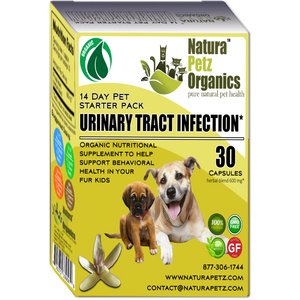 Natura Petz Organics Starter Pack Homeopathic Medicine for Urinary Tract Infections (UTI) for Dogs, 30 count