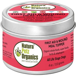 Natura Petz Organics First Aid & Wound Turkey Flavored Powder Immune Supplement for Dogs, 4-oz tin