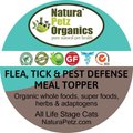 Natura Petz Organics Flea, Tick & Pest Defense Turkey Flavored Powder Immune Supplement for Cats, 4-oz tin