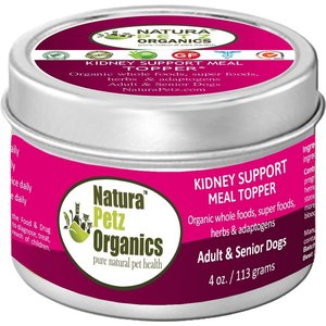 Natura Petz Organics Kidney Support Turkey Flavored Powder Kidney Supplement for Dogs, 4-oz tin