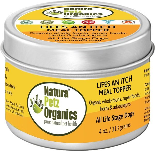 Natura Petz Organics Life's An Itch Turkey Flavored Powder Allergy Supplement for Dogs, 4-oz tin slide 1 of 1