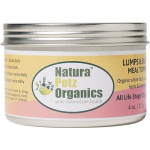 Natura Petz Organics Lumps & Bumps Turkey Flavored Powder Skin & Coat Supplement for Dogs& Cats, 4-oz tin