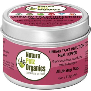 Natura Petz Organics Urinary Tract Infection Turkey Flavored Powder Urinary & Kidney Supplement for Dogs, 4-oz tin