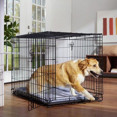 Frisco Heavy Duty Fold & Carry Double Door Collapsible Wire Dog Crate & Mat Kit, slide 1 of 1