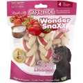 Petmate Wonder SnaXX Braids Vanilla Yogurt & Strawberry Flavor Dog Treats, 4 count