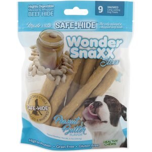 Petmate Wonder SnaXX Stixx Peanut Butter Flavor Dog Treats, 9 count