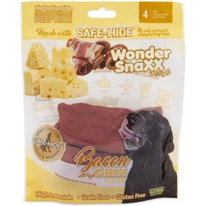 Petmate Wonder SnaXX Pockets Bacon & Cheese Dog Treats, 4 count