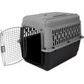 Aspen Pet Traditional Dog & Cat Kennel, Gray/Black, 32-in