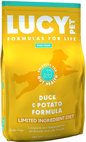 Lucy Pet Products Limited Ingredient Diet Grain-Free Duck & Potato Formula Dry Dog Food,  12-lb bag slide 1 of 9
