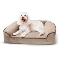 BuddyRest Romeo Orthopedic Bolster Dog Bed, Mocha, Medium