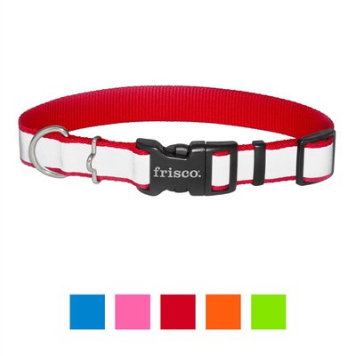 Frisco Solid Polyester Reflective Dog Collar, slide 1 of 1