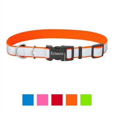 Frisco Solid Polyester Reflective Dog Collar, slide 1 of 1