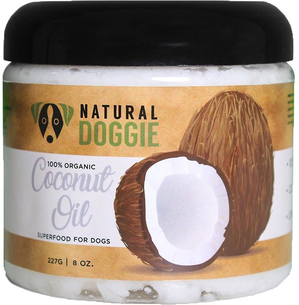 Natural Doggie Cocount Oil Dog Supplement, 8-oz bottle slide 1 of 3