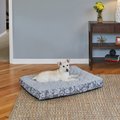 MidWest QuietTime Couture Empress Pillow Dog Bed w/Removable Cover, Peyter/Gray, Medium