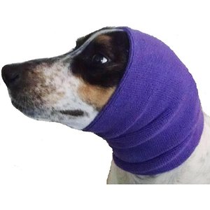 Happy Hoodie Calming Cap for Dogs, Purple, Large
