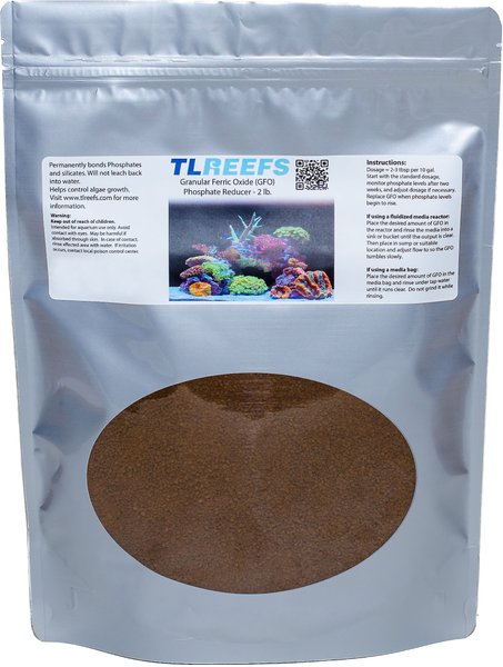 TL Reefs Granular Ferric Oxide Aquarium Phosphate Reducer, 2-lb bag slide 1 of 2