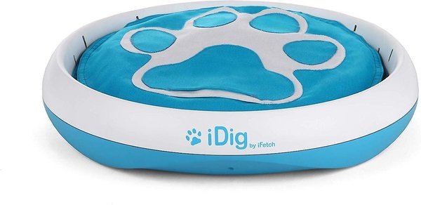 iFetch iDig Stay Dog Toy, Blue slide 1 of 8