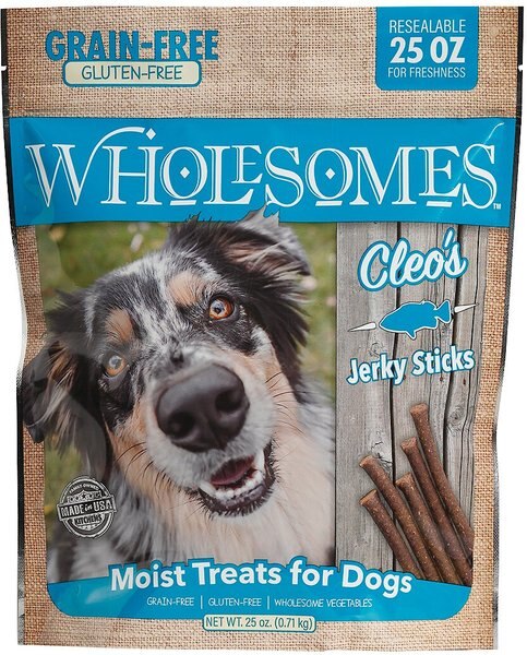 Wholesomes Cleo's Jerky Sticks Grain-Free Dog Treats, 25-oz bag slide 1 of 7