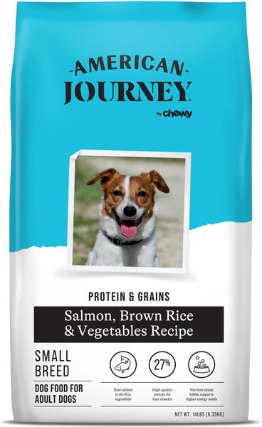 American Journey Active Life Formula Small Breed Salmon, Brown Rice & Vegetables Recipe Adult Dry Dog Food, 14-lb bag slide 1 of 9